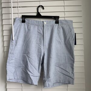 Men’s NWT U.S. Polo Assn. Light Blue Micro-Pattern Flat Front Shorts 36”